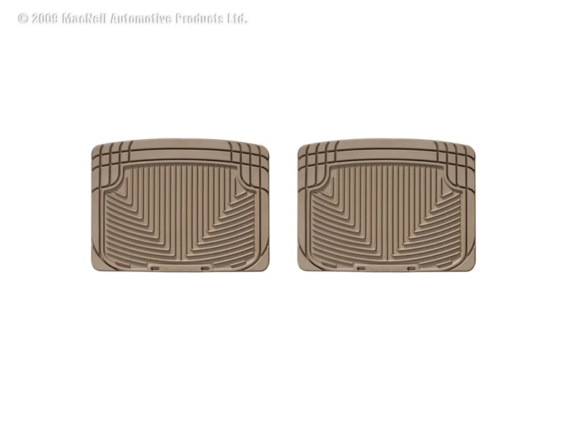 WeatherTech 93 Mercedes-Benz 300CE Rear Rubber Mats - Tan - Image 2