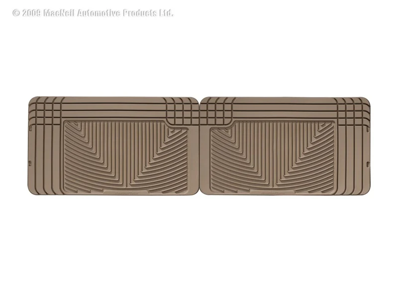 WeatherTech 96 GMC Rally Van Rear Rubber Mats - Tan - Image 3