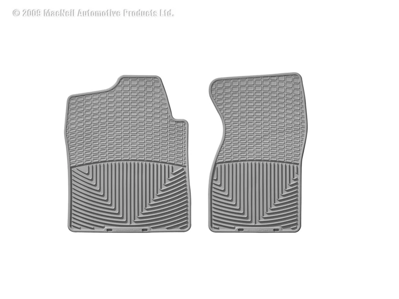 WeatherTech 99-00 Chevrolet Silverado Crew Cab Front Rubber Mats - Grey - Image 3