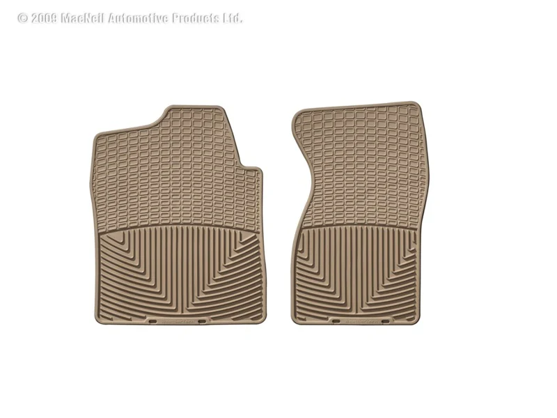 WeatherTech 99-00 Chevrolet Silverado Crew Cab Front Rubber Mats - Tan - Image 3