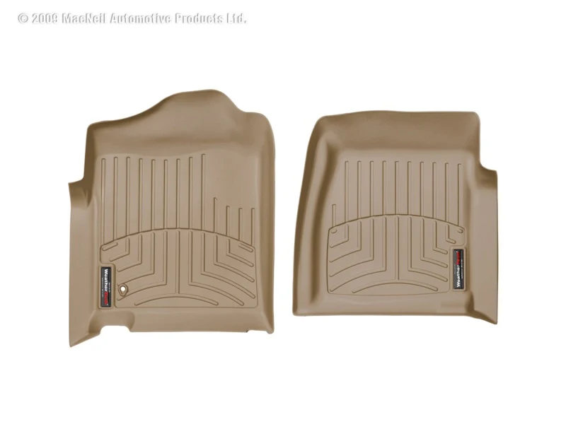 WeatherTech 99-07 Chevrolet Silverado Standard Cab Classic Front FloorLiner - Tan - Image 2
