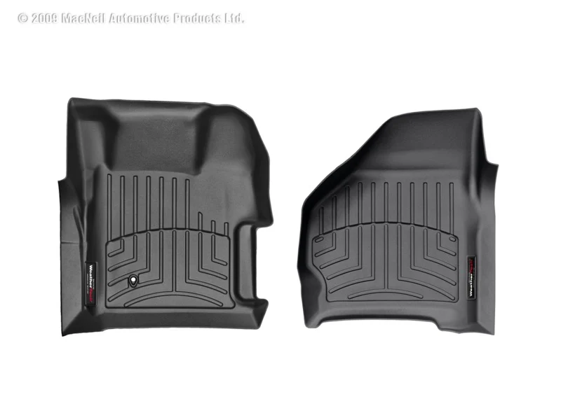 WeatherTech 99-07 Ford F250/F350/F450/F550 Super Duty Regular Cab Front FloorLiner - Black - Image 2