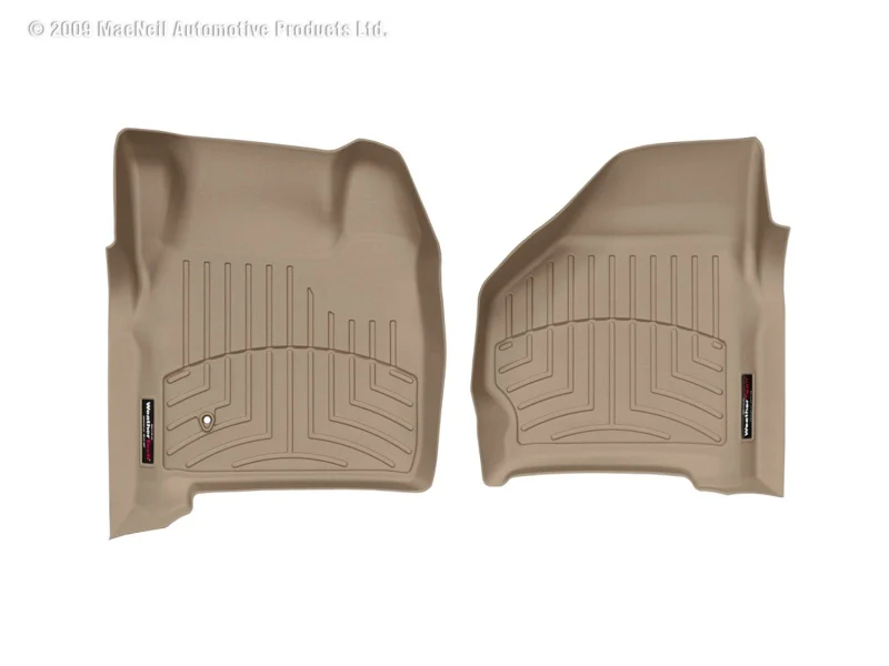 WeatherTech 99-07 Ford F250 Super Duty Crew Front FloorLiner - Tan - Image 2