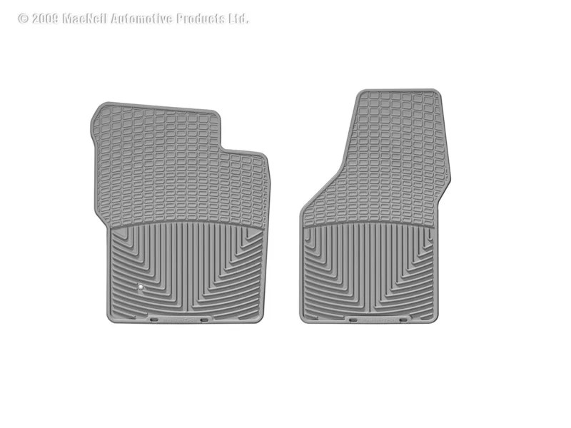 WeatherTech 99-07 Ford F250 Super Duty Crew Front Rubber Mats - Grey - Image 3