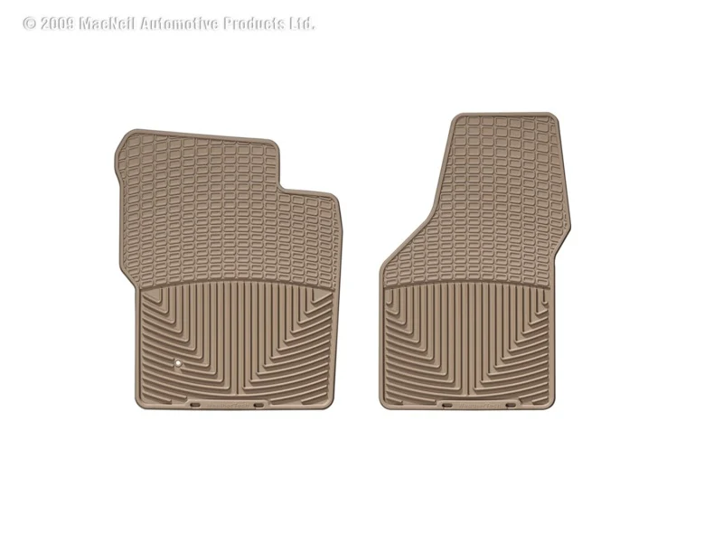 WeatherTech 99-07 Ford F250 Super Duty Crew Front Rubber Mats - Tan - Image 2