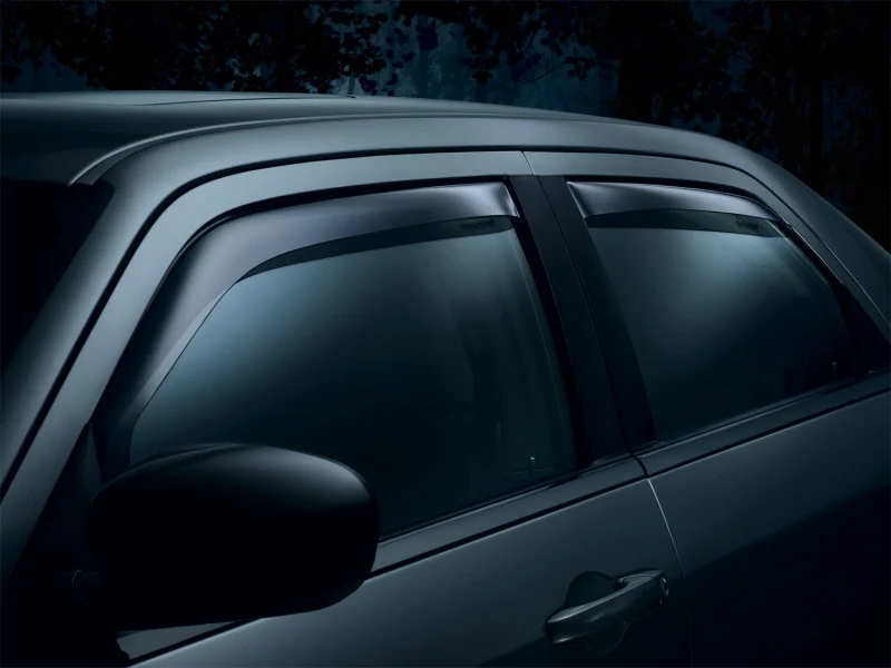 WeatherTech 99-07 Ford F250 Super Duty Super Cab Front and Rear Side Window Deflectors - Dark Smoke - Image 4