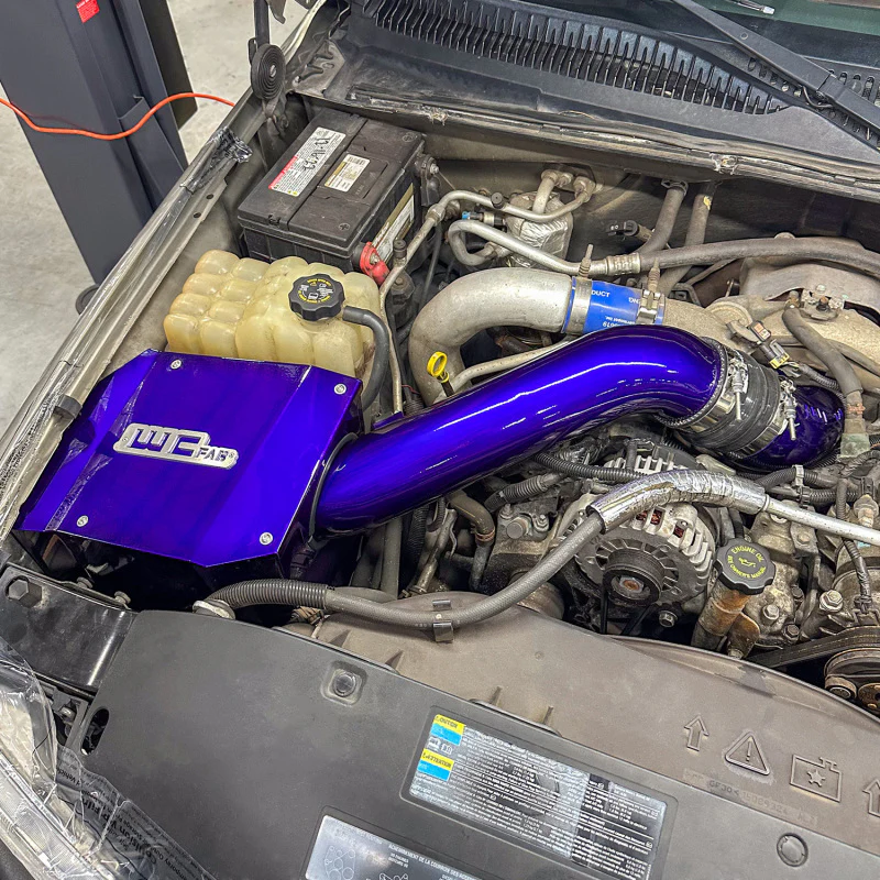 Wehrli 01-04 Duramax LB7 4in Intake Kit w/ Air Box Stage 2 - Sparkle Granny Smith - Image 2