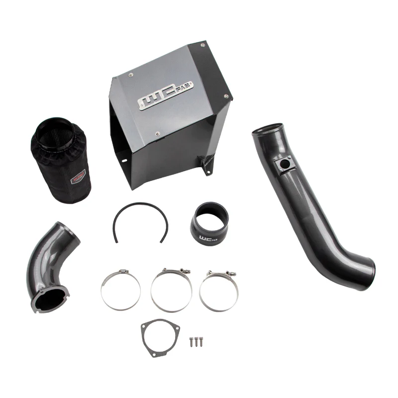 Wehrli 01-04 Duramax LB7 4in. Stage 2 High Flow Bundle Intake Kit - Cat Yellow - Image 3