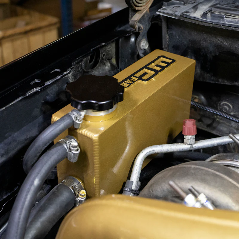 Wehrli 01-06 Chevrolet 6.6L LB7/LLY/LBZ Duramax Twin Turbo Style Coolant Tank Kit - Gloss Black - Image 4