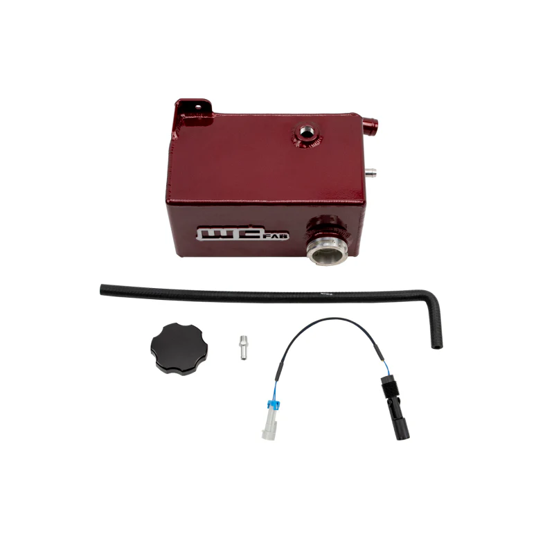 Wehrli 01-07 Chevrolet 6.6L LB7/LLY/LBZ Duramax OEM Placement Coolant Tank Kit - WCFab Grey - Image 2
