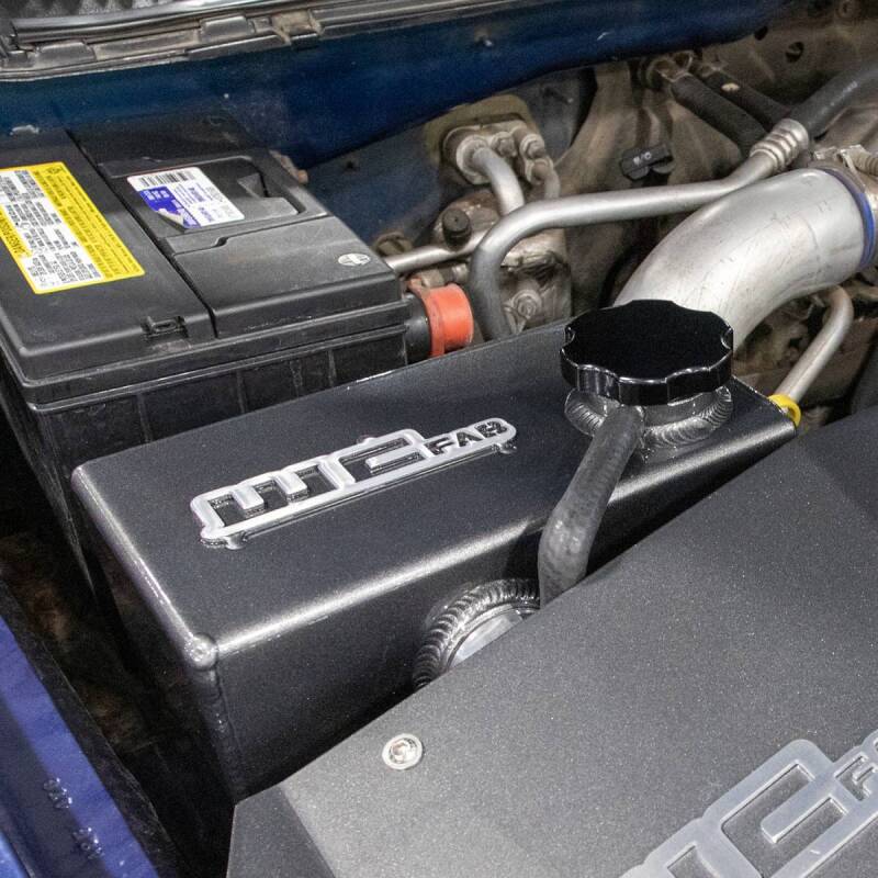 Wehrli 01-07 Chevrolet 6.6L LB7/LLY/LBZ Duramax OEM Placement Coolant Tank Kit - WCFab Grey - Image 9