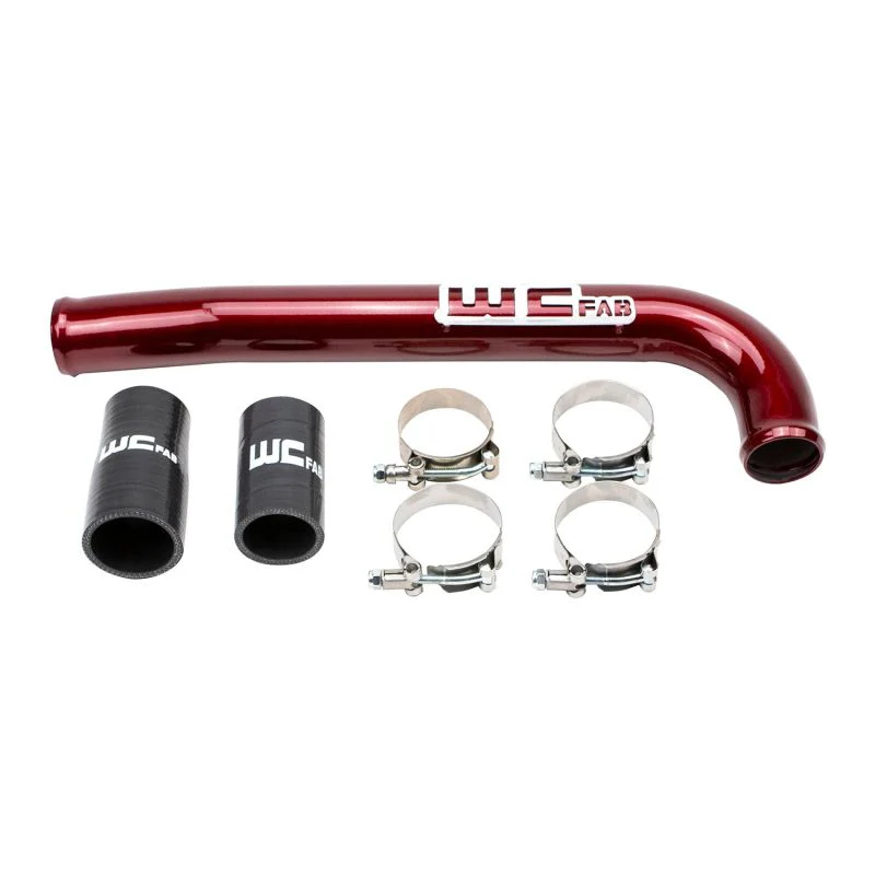 Wehrli 03-09 Dodge 5.9L/6.7L Cummins (Non-Twin CP3) Upper Coolant Pipe - WCFab Red - Image 5
