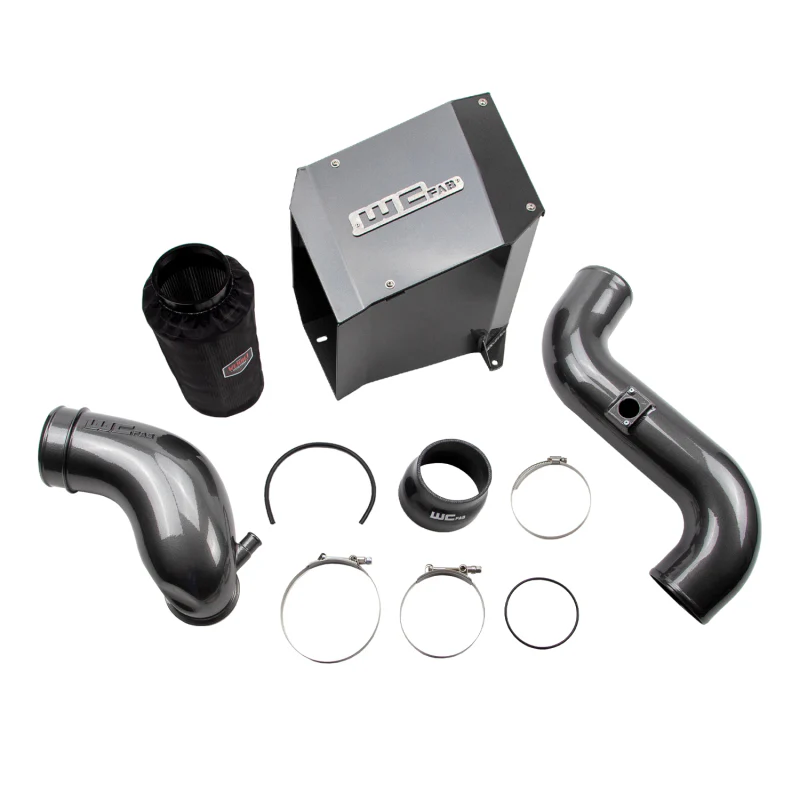 Wehrli 04.5-05 LLY Duramax 4in Intake Kit with Air Box Stage 2 - Gloss White - Image 2
