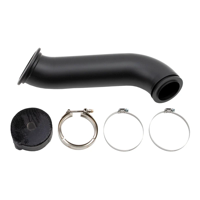 Wehrli 04.5-07 Dodge Ram Cummins 4in Down Pipe - w/High Mount S300 Turbo &amp; 2nd Gen Manifold - Image 2