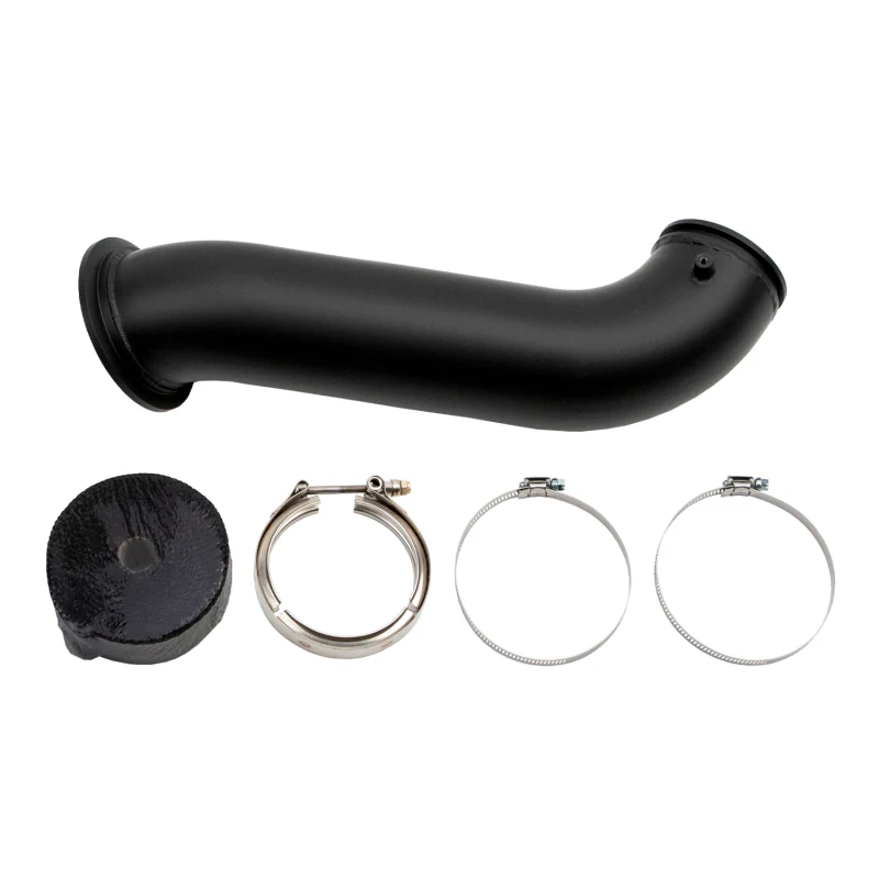 Wehrli 04.5-07 Dodge Ram Cummins 4in Down Pipe - w/High Mount S300 Turbo &amp; 2nd Gen Manifold - Image 4