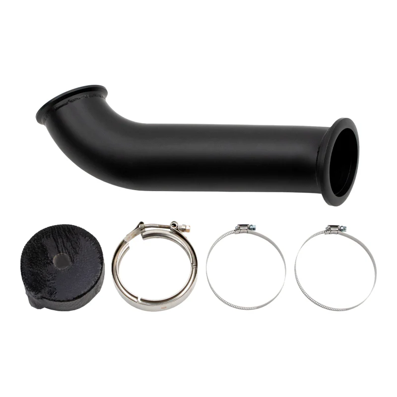 Wehrli 04.5-07 Dodge Ram Cummins 4in Down Pipe - w/High Mount S400 Turbo &amp; 2nd Gen Manifold - Image 2