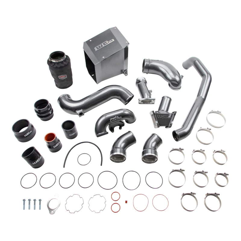 Wehrli 06-07 Chevrolet 6.6L Duramax LBZ Stage 2 High Flow Bundle Kit - WCFab Grey - Image 4