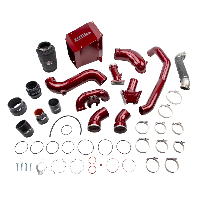 Wehrli 06-07 Chevrolet 6.6L Duramax LBZ Stage 3 High Flow Bundle Kit - WCFab Red - Image 3