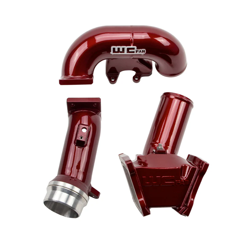 Wehrli 06-07 Chevrolet Duramax LBZ 3in. Y-Bridge Kit - WCFab Red - Image 5