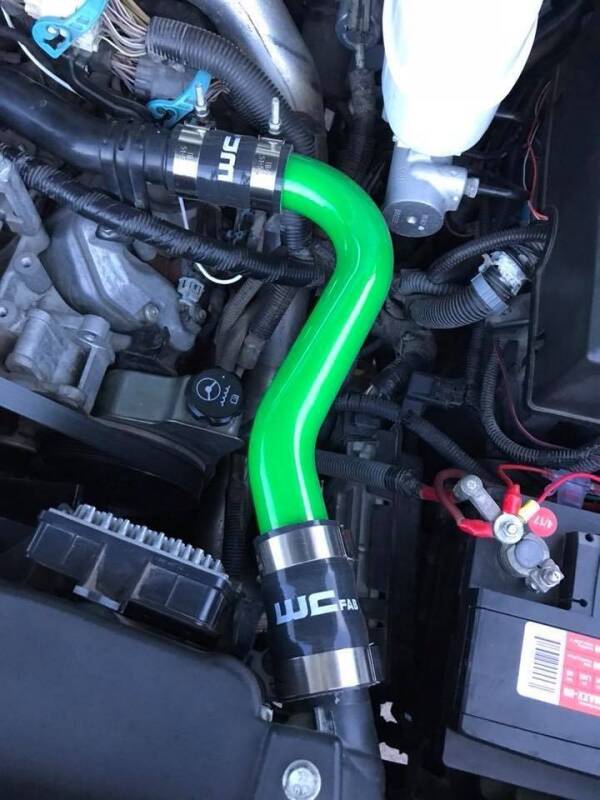 Wehrli 06-10 Chevrolet 6.6L LBZ/LMM Duramax Upper Coolant Pipe - Bengal Red - Image 2