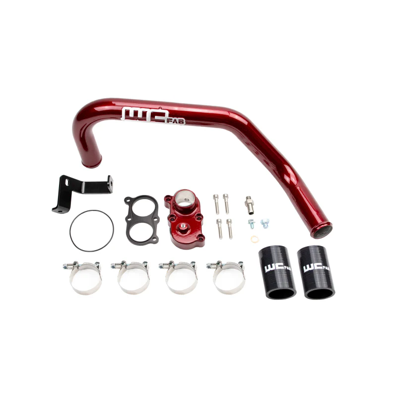 Wehrli 06-10 Duramax LBZ/LMM Thermostat Housing Kit For Dual CP3 - WCFab Red - Image 2