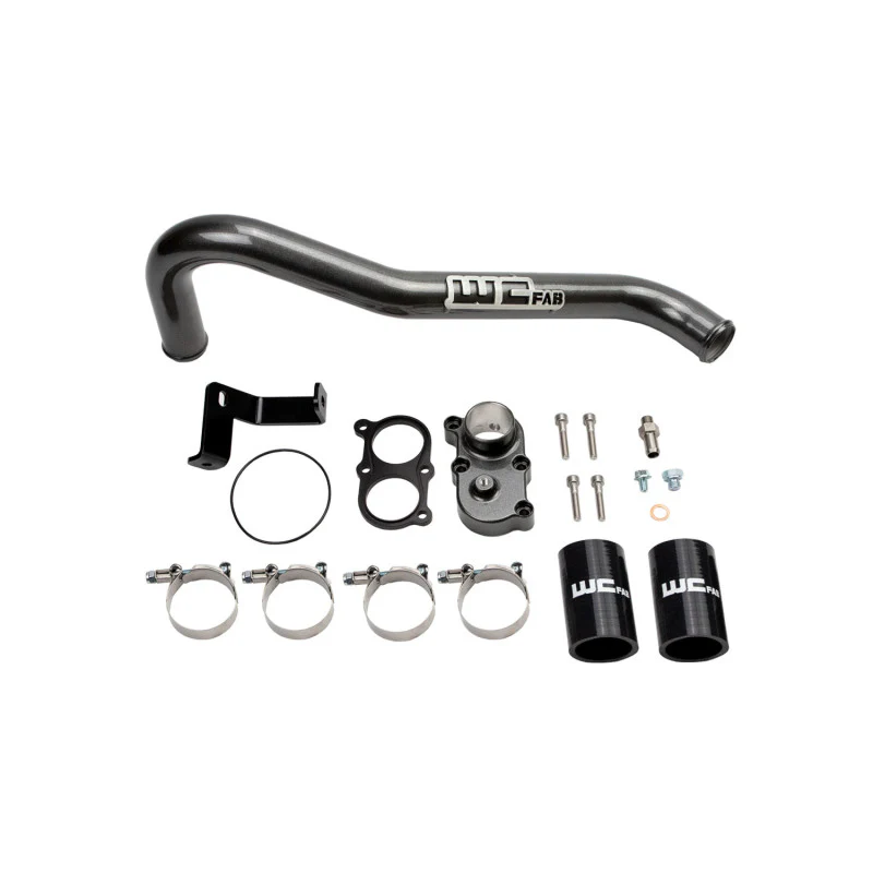 Wehrli 06-10 Duramax LBZ/LMM Thermostat Housing Kit - Gloss White - Image 3