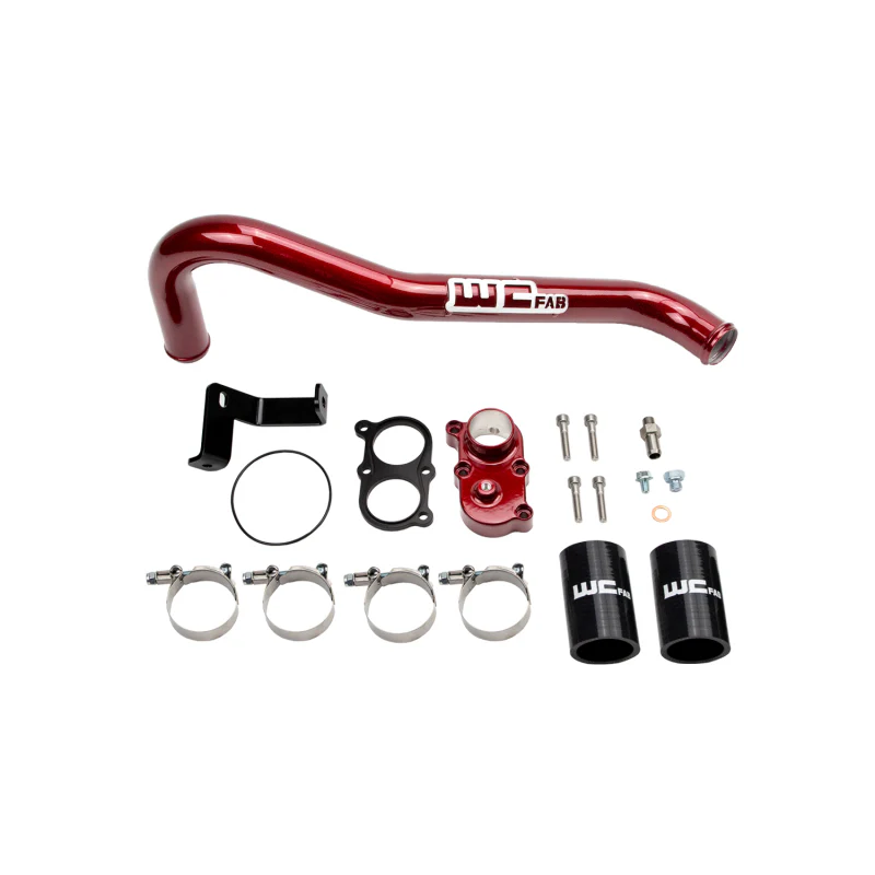 Wehrli 06-10 Duramax LBZ/LMM Thermostat Housing Kit - WCFab Red - Image 3