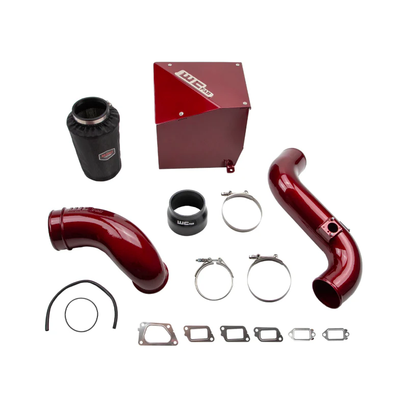 Wehrli 11-16 Chevrolet 6.6L Duramax LML 4in Intake Kit Stage 2 - WCFab Red - Image 4
