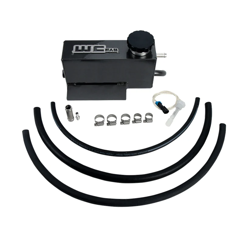 Wehrli 11-16 Chevrolet 6.6L LML Duramax Twin Turbo Style Coolant Tank Kit - Gloss Black - Image 2