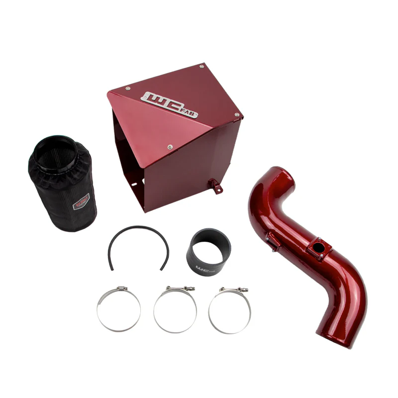 Wehrli 11-16 Chevrolet Duramax LML 4in Intake Kit - WCFab Red - Image 3