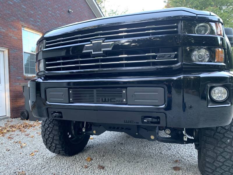 Wehrli 15-19 Chevrolet 2500/3500 Front Bumper Valance Filler Panel Kit w/Tow Hooks - Raw Finish - Image 3