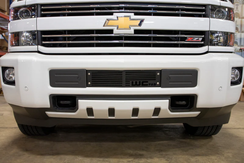 Wehrli 15-19 Chevrolet Silverado HD 6.6L LML/L5P Duramax Bumper Grille - Flat Black - Image 4