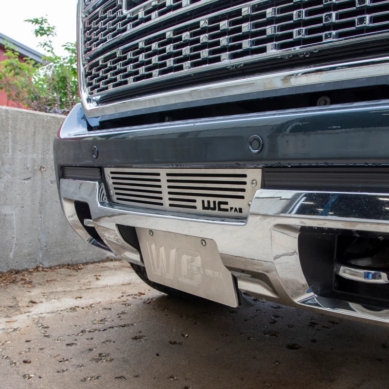 Wehrli 15-19 GMC Sierra 6.6L LML/L5P Duramax Bumper Grille - Fine Texture Black Powder Coat Finish - Image 4