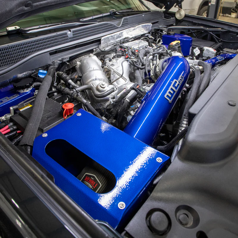 Wehrli 17-19 Chevrolet 6.6L L5P Duramax 4in Intake Kit - Flat Black - Image 7