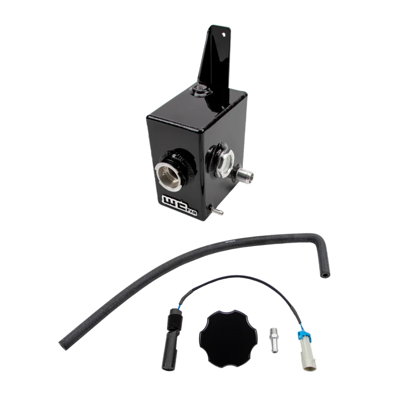 Wehrli 17-19 Chevrolet L5P Duramax Twin Turbo Style Coolant Tank Kit - Gloss Black - Image 2