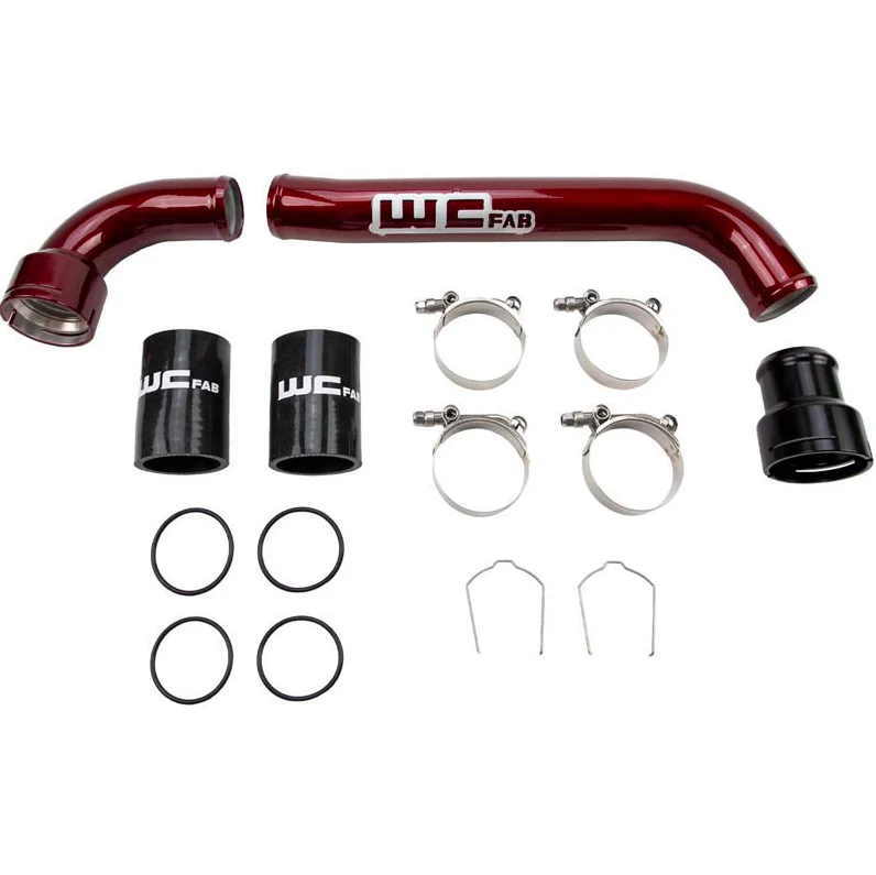 Wehrli 17-25 6.7L Power Stroke Upper Coolant Pipe Kit - Gloss Black