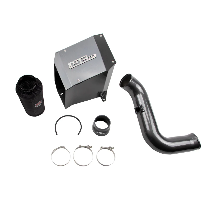 Wehrli 2006-2007 LBZ Duramax 4in Intake Kit with Air Box- WCFab Grey - Image 3