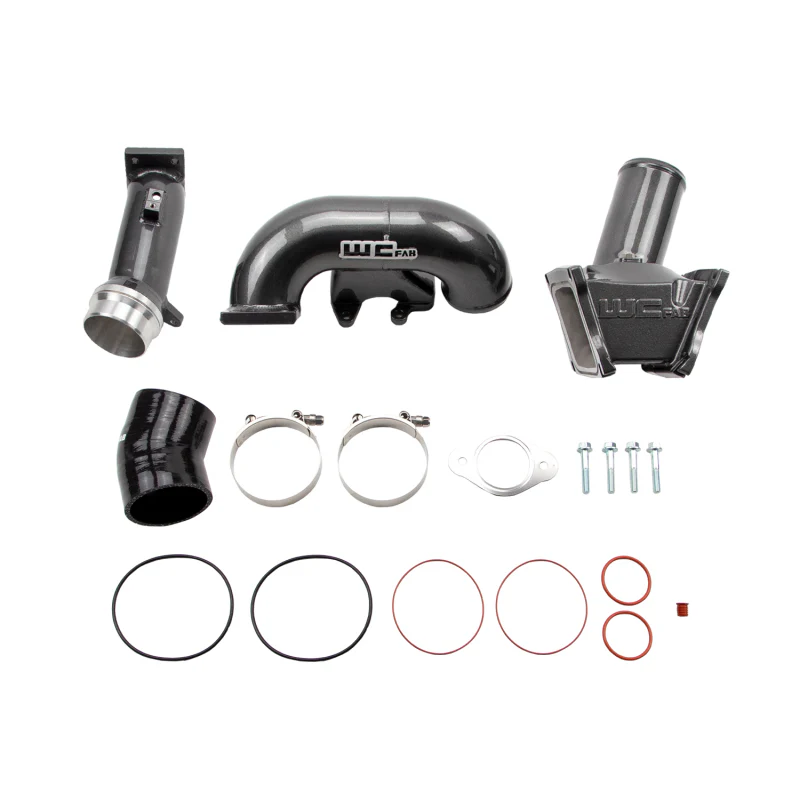Wehrli 2006-2007 LBZ Duramax High Flow 3in Y-Bridge Kit- WCFab Grey - Image 4