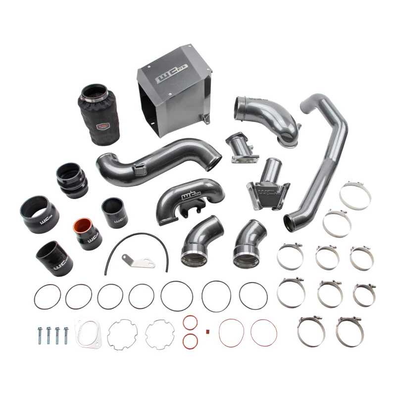 Wehrli 2007.5-2010 Chevrolet Duramax 6.6L LMM Stage 2 High Flow Intake Bundle Kit - Candy Red - Image 4