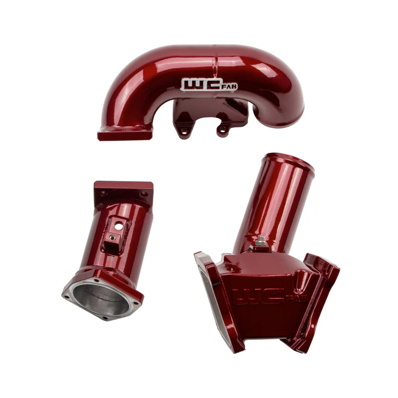Wehrli 2007.5-2010 LMM Duramax High Flow 3in Y-Bridge Kit- WCFab Red - Image 3