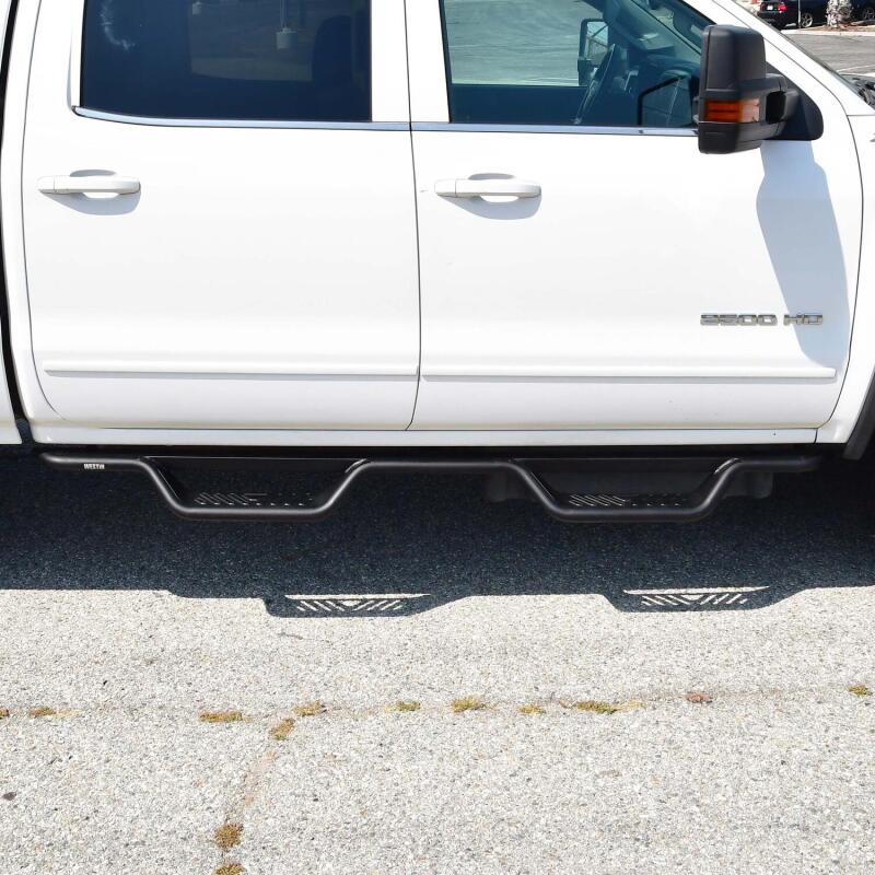 Westin 04-13 Chevrolet Silverado Outlaw Drop Nerf Step Bar - Textured Black - Image 2