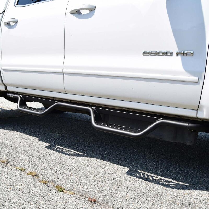 Westin 04-13 Chevrolet Silverado Outlaw Drop Nerf Step Bar - Textured Black - Image 3