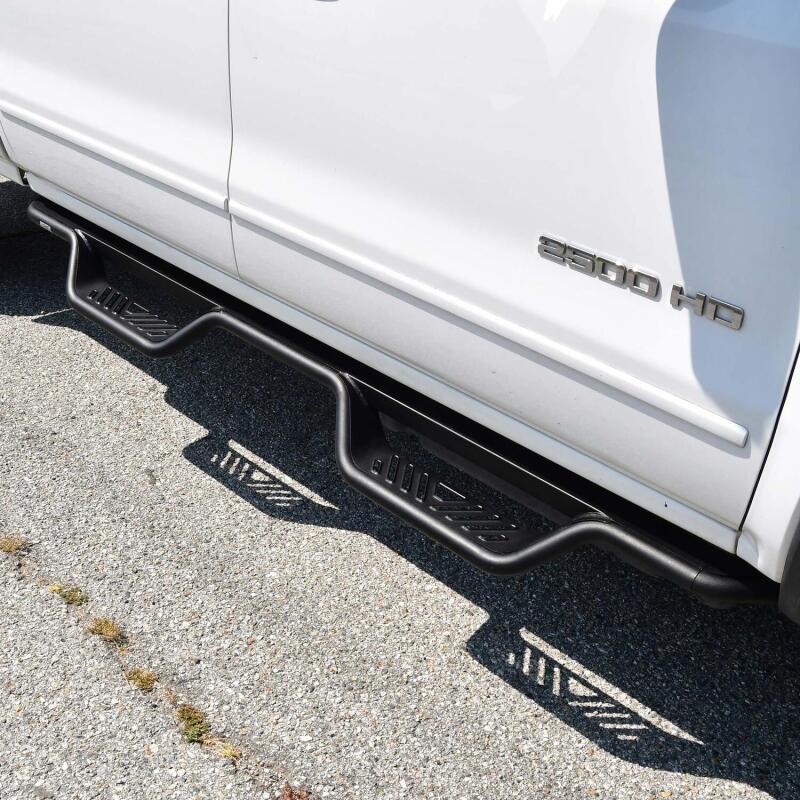 Westin 04-13 Chevrolet Silverado Outlaw Drop Nerf Step Bar - Textured Black - Image 6