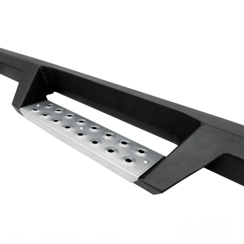 Westin 04-13 Chevy Silverado 1500 Crew Cab HDX Stainless Drop Nerf Step Bars - Textured Black - Image 4