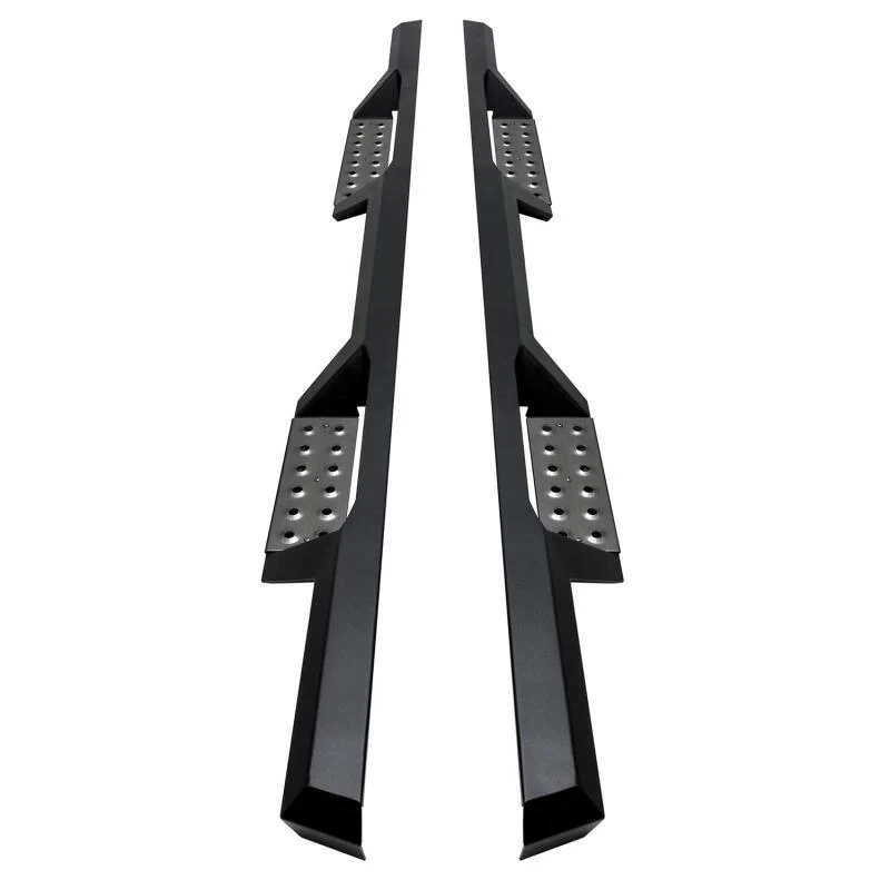 Westin 04-13 Chevy Silverado 1500 Crew Cab HDX Stainless Drop Nerf Step Bars - Textured Black - Image 9