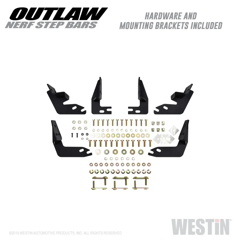 Westin 09-18 Dodge RAM 1500 Crew Cab Outlaw Nerf Step Bars - Image 7