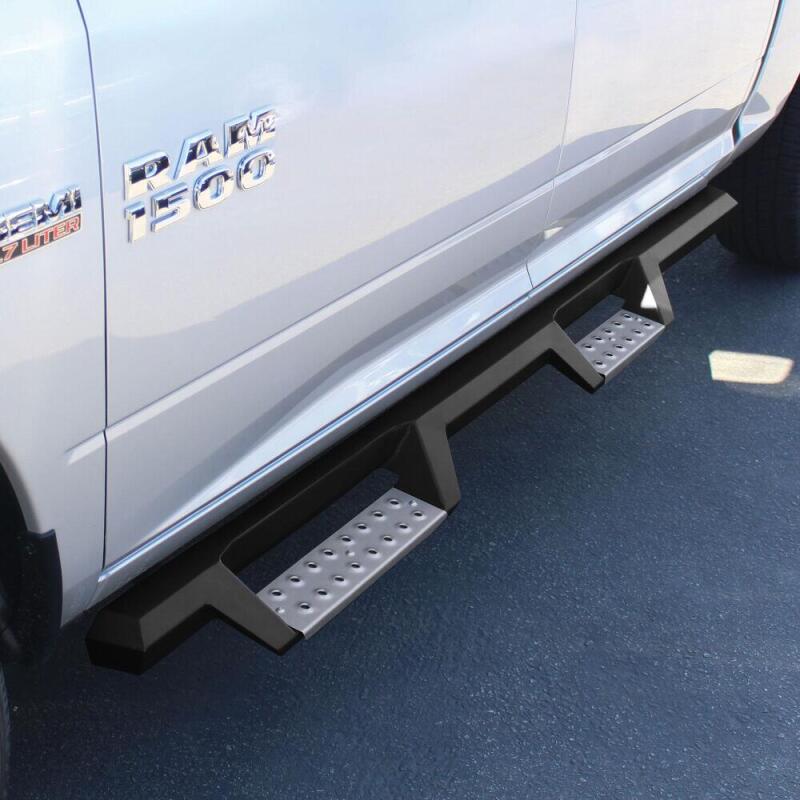 Westin 09-18 RAM 1500 Crew Cab HDX Stainless Drop Nerf Step Bars - Tex. Blk - Image 2