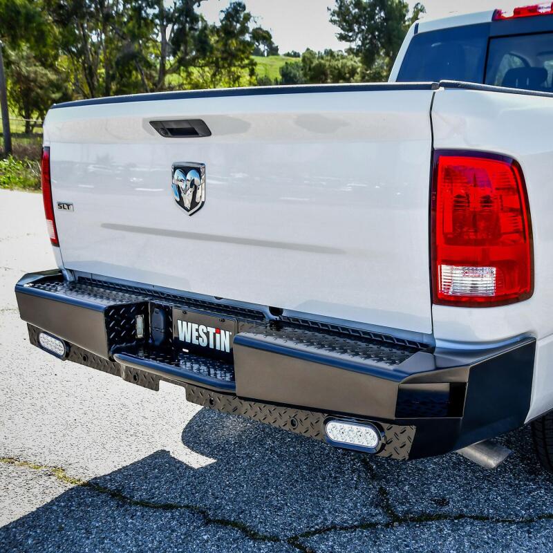 Westin 09-18 Ram 1500 HDX Bandit Rear Bumper - Black - Image 10