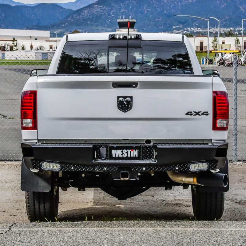 Westin 09-18 Ram 1500 HDX Bandit Rear Bumper - Black - Image 5