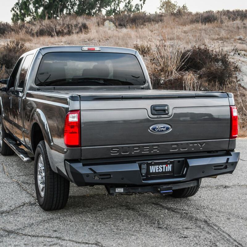 Westin 11-16 Ford F-250/350/450/550 Super Duty Pro-Series Rear Bumper - Textured Black - Image 3